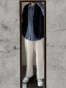 「TIMELY WARNING（タイムリーワーニング）のアイテム」を使った、TKMさん（メンズ・179cm）の春コーディネート