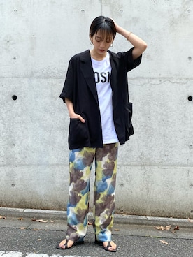 「NOMINE（ノミネ）のアイテム（テーラードジャケット）」を使った、ERIさん（レディース・156cm）の春コーディネート