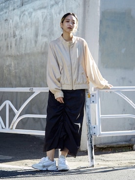 「NOMINE（ノミネ）のアイテム（ジャケット/アウター）」を使った、ERIさん（レディース・156cm）の冬コーディネート