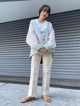 「NOMINE（ノミネ）のアイテム（ブルゾン）」を使った、ERIさん（レディース・156cm）の冬コーディネート