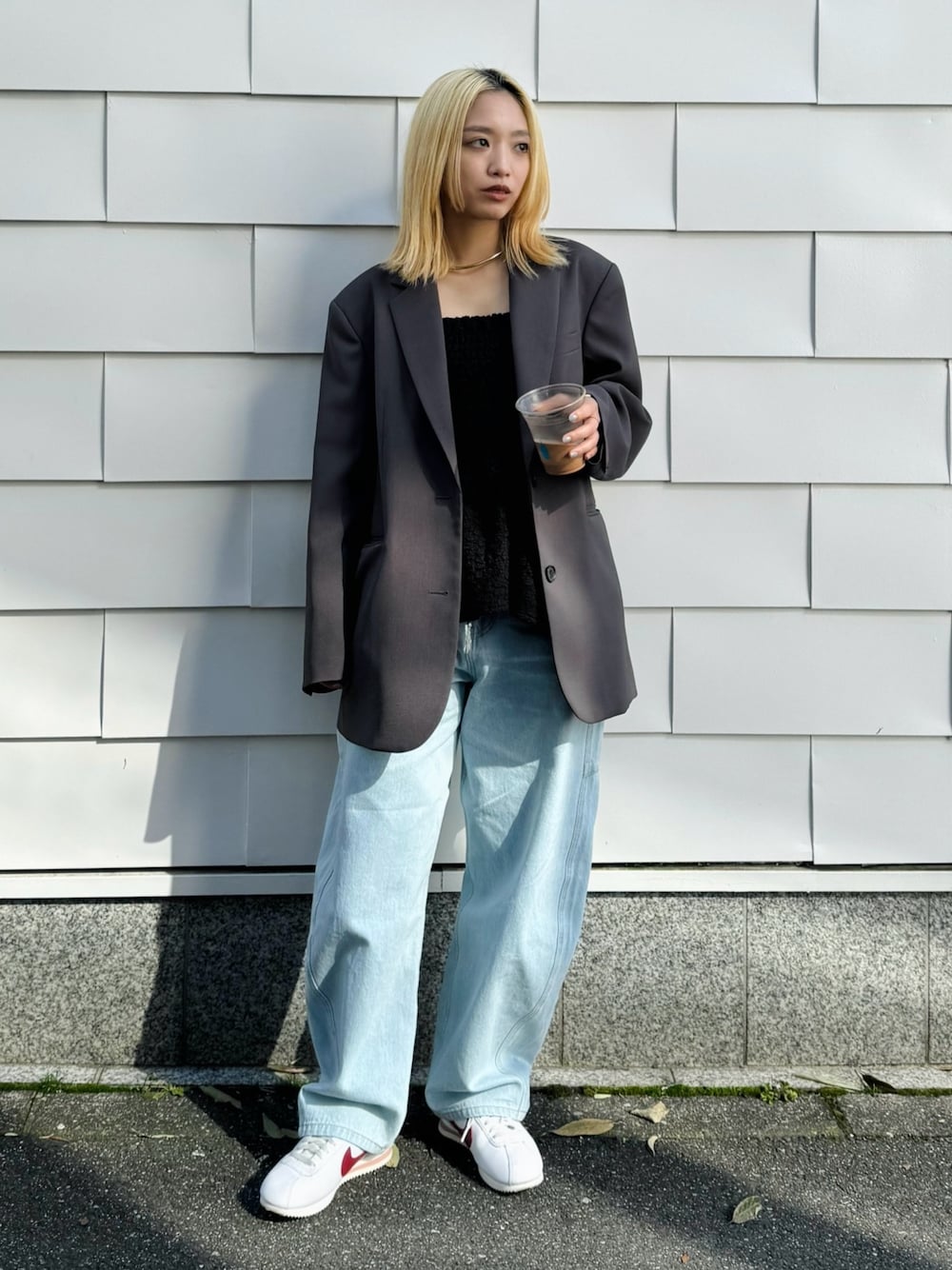 ダブルクロス ビッグ ジャケットを使った人気ファッション