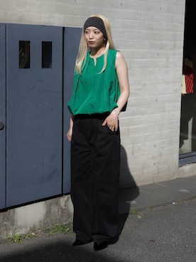 「NOMINE（ノミネ）のアイテム」を使った、ERIさん（レディース・156cm）の夏コーディネート