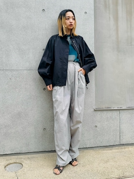 「NOMINE（ノミネ）のアイテム（ブルゾン）」を使った、ERIさん（レディース・156cm）の冬コーディネート