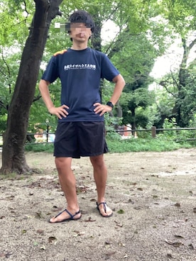 「MOBSTYLES（モブスタイル）のアイテム」を使った、TSUYOさん（メンズ・166cm）の夏コーディネート