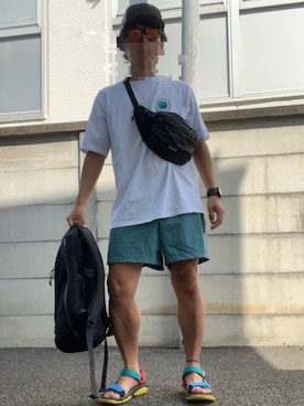 「アイテム（シューズ、その他）」を使った、TSUYOさん（メンズ・166cm）の夏コーディネート