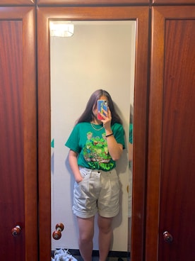 「Eddie Bauer（エディーバウアー）のアイテム（パンツ）」を使った、koさん（レディース・160cm）の夏コーディネート