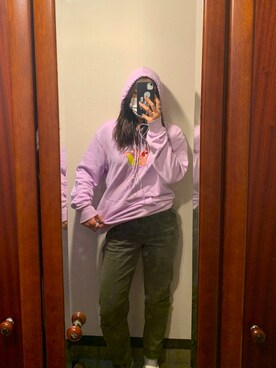 「H&M（エイチ・アンド・エム）のアイテム（パーカー）」を使った、koさん（レディース・160cm）の秋コーディネート