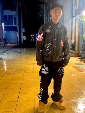 「エクストララージ」｜「アイテム（ジャケット/アウター）」を使った、ikakunさん（メンズ・163cm）の秋コーディネート