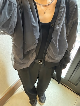 「アイテム（スラックス）」を使った、ebi2451さん（レディース・159cm・30代）の秋コーディネート