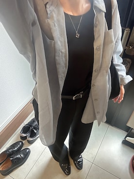 「UNIQLO（ユニクロ）のアイテム（スラックス）」を使った、ebi2451さん（レディース・159cm）の夏コーディネート