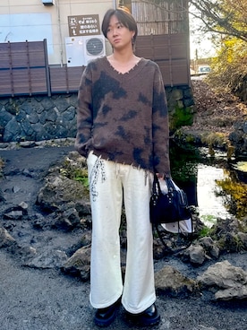 「GRANCY（グランシー）のアイテム」を使った、にるさん（メンズ・183cm）の冬コーディネート