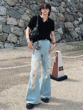にるさん（メンズ・183cm）の夏コーディネート
