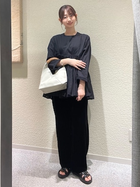 「アイテム（ハンドバッグ）」を使った、りほさん（レディース・162cm）の夏コーディネート