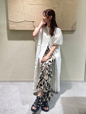 「夏ワンピース」｜りほさん（レディース・162cm）の夏コーディネート