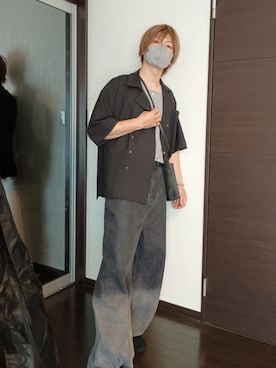 「黒コーデ」｜tamuramaroさん（メンズ・175cm）の秋コーディネート