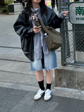 「adidas（アディダス）のサンバ OG / SAMBA OG / アディダスオリジナルス adidas Originals スニーカー（スニーカー）」を使った、ひまなひとさん（レディース・164cm）の夏コーディネート