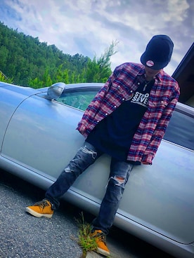 「アイテム（アクセサリー）」を使った、HRさん（メンズ・167cm）の夏コーディネート