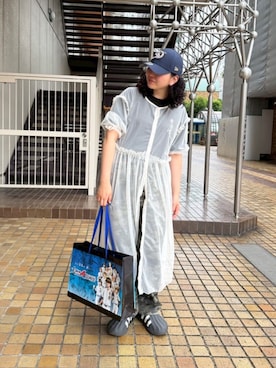 「アイテム（帽子）」を使った、ｺﾏさん（レディース・167cm）の秋コーディネート