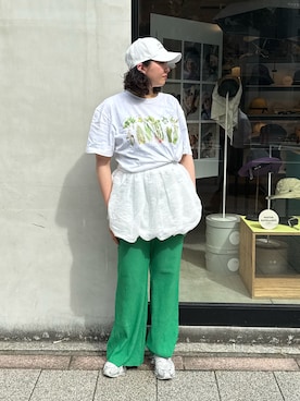 「Chapeau d' O（シャポードオー）のアイテム」を使った、ｺﾏさん（レディース・167cm）の夏コーディネート
