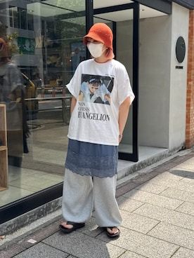 「arth（アース）のアイテム」を使った、ｺﾏさん（レディース・167cm）の夏コーディネート