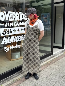 「OVERRIDE（オーバーライド）のアイテム」を使った、ｺﾏさん（レディース・167cm）の夏コーディネート