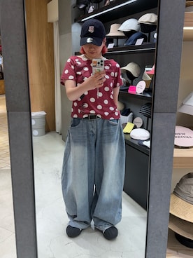 「NEW ERA（ニューエラ）のNEW ERA　920 DAMDUC / ニューエラ（キャップ、ブルー系）」を使った、ｺﾏさん（レディース・167cm）の夏コーディネート