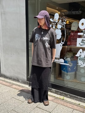 「OVERRIDE（オーバーライド）のアイテム」を使った、ｺﾏさん（レディース・167cm）の夏コーディネート