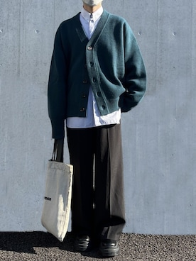 「LiNoH（リノー）のアイテム（ブーツ）」を使った、gohkiさん（メンズ・168cm）の冬コーディネート
