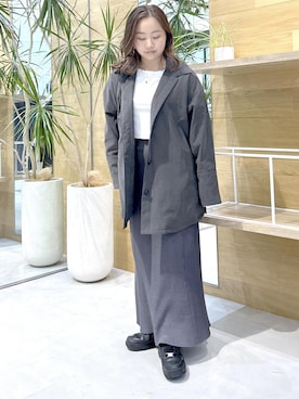 「NERGY（ナージー）のアイテム（ジャケット/アウター）」を使った、とっちーさん（レディース・153cm）の秋コーディネート