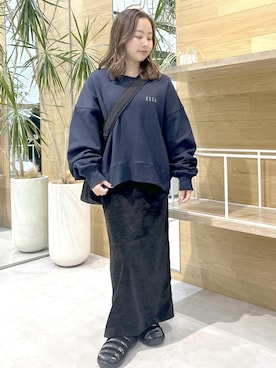 「ELLE（エル）のアイテム」を使った、とっちーさん（レディース・153cm）の冬コーディネート