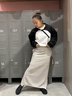 「アイテム（ブルゾン）」を使った、とっちーさん（レディース・153cm・20代）の春コーディネート