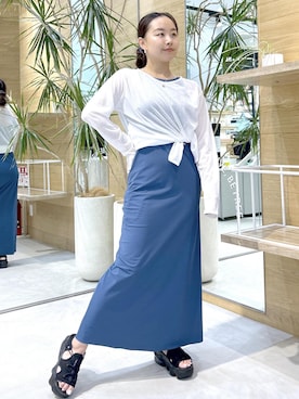 「Speedo（スピード）のアイテム」を使った、とっちーさん（レディース・153cm）の夏コーディネート