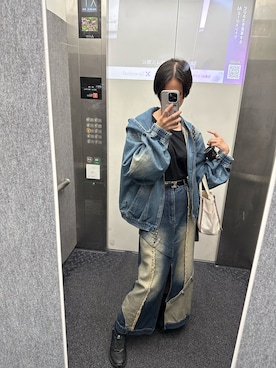 「アイテム（ブルゾン）」を使った、kurokiakane0620さん（レディース・158cm）の秋コーディネート