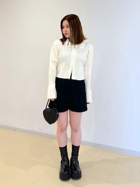 「ハート型」｜mayuさん（レディース・154cm）の冬コーディネート
