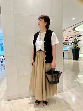 saori🐿️さん（レディース・157cm）の春コーディネート