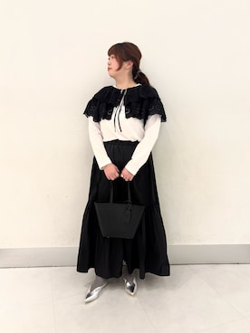 saori🐿️さん（レディース・157cm）の冬コーディネート