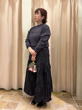 saori🐿️さん（レディース・157cm）の冬コーディネート