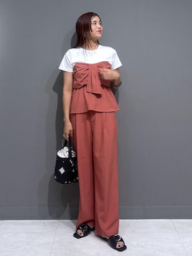 「VIS（ビス）のアイテム」を使った、ayukamiさん（レディース・167cm）の夏コーディネート