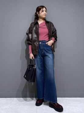 「アイテム（ブルゾン）」を使った、ayukamiさん（レディース・167cm・30代）の秋コーディネート
