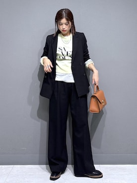 「アイテム（テーラードジャケット）」を使った、ayukamiさん（レディース・167cm・30代）の秋コーディネート