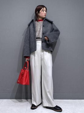 「体型カバー」｜「アイテム（ジャケット/アウター）」を使った、ayukamiさん（レディース・167cm）の冬コーディネート