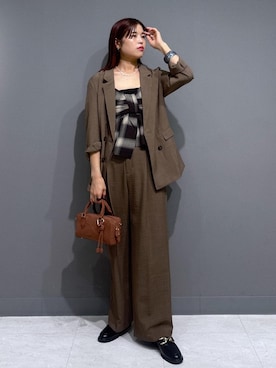 「Juze（ジュゼ）のビットローファー（ローファー）」を使った、ayukamiさん（レディース・167cm・30代）の夏コーディネート