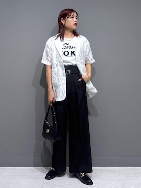 「アイテム（ローファー）」を使った、ayukamiさん（レディース・167cm・30代）の夏コーディネート