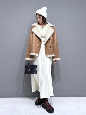 「アイテム（ニットキャップ/ビーニー）」を使った、ayukamiさん（レディース・167cm・30代）の秋コーディネート