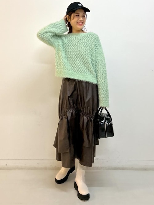 SAYAKA DAVIS モヘヤ ウール シャギーニット ハイネックセーター SAYAKADAVIS（サヤカディヴィス）の「【SAYAKADAVIS/サヤカ