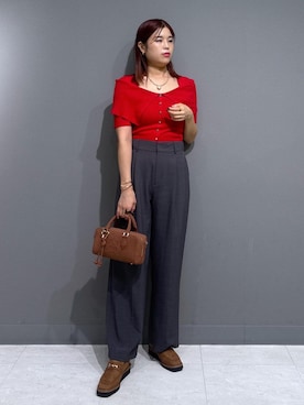 「アイテム（ボストンバッグ）」を使った、ayukamiさん（レディース・167cm・30代）の夏コーディネート