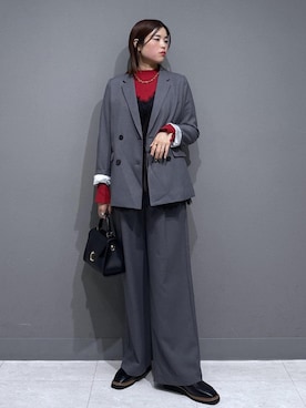 「アイテム（チュニック）」を使った、ayukamiさん（レディース・167cm）の冬コーディネート