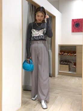 「24SS春の新作」｜「アイテム（その他シューズ）」を使った、ayukamiさん（レディース・167cm）の春コーディネート