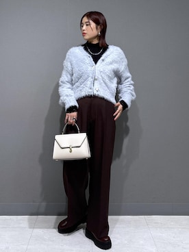 「アイテム（スラックス）」を使った、ayukamiさん（レディース・167cm・30代）の冬コーディネート