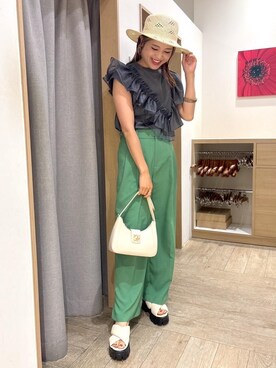 「アイテム（帽子）」を使った、ayukamiさん（レディース・167cm・30代）の春コーディネート